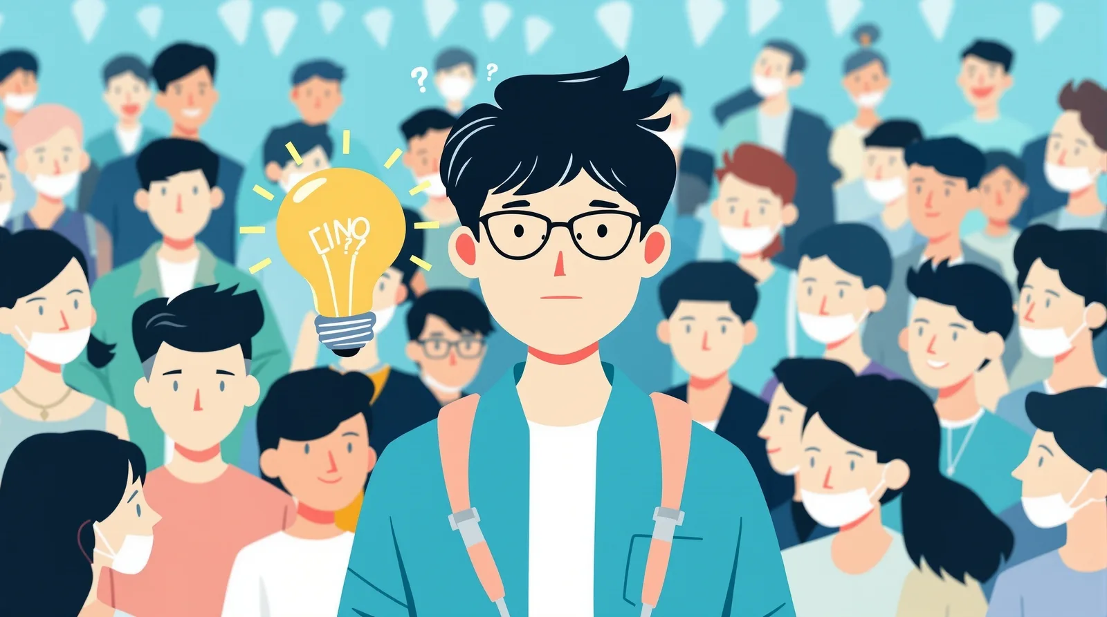 差別化を図るアイデアのイラスト