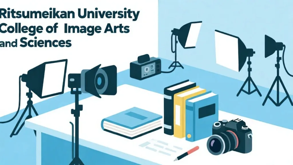 立命館大学映像学部の特徴を表すイラスト